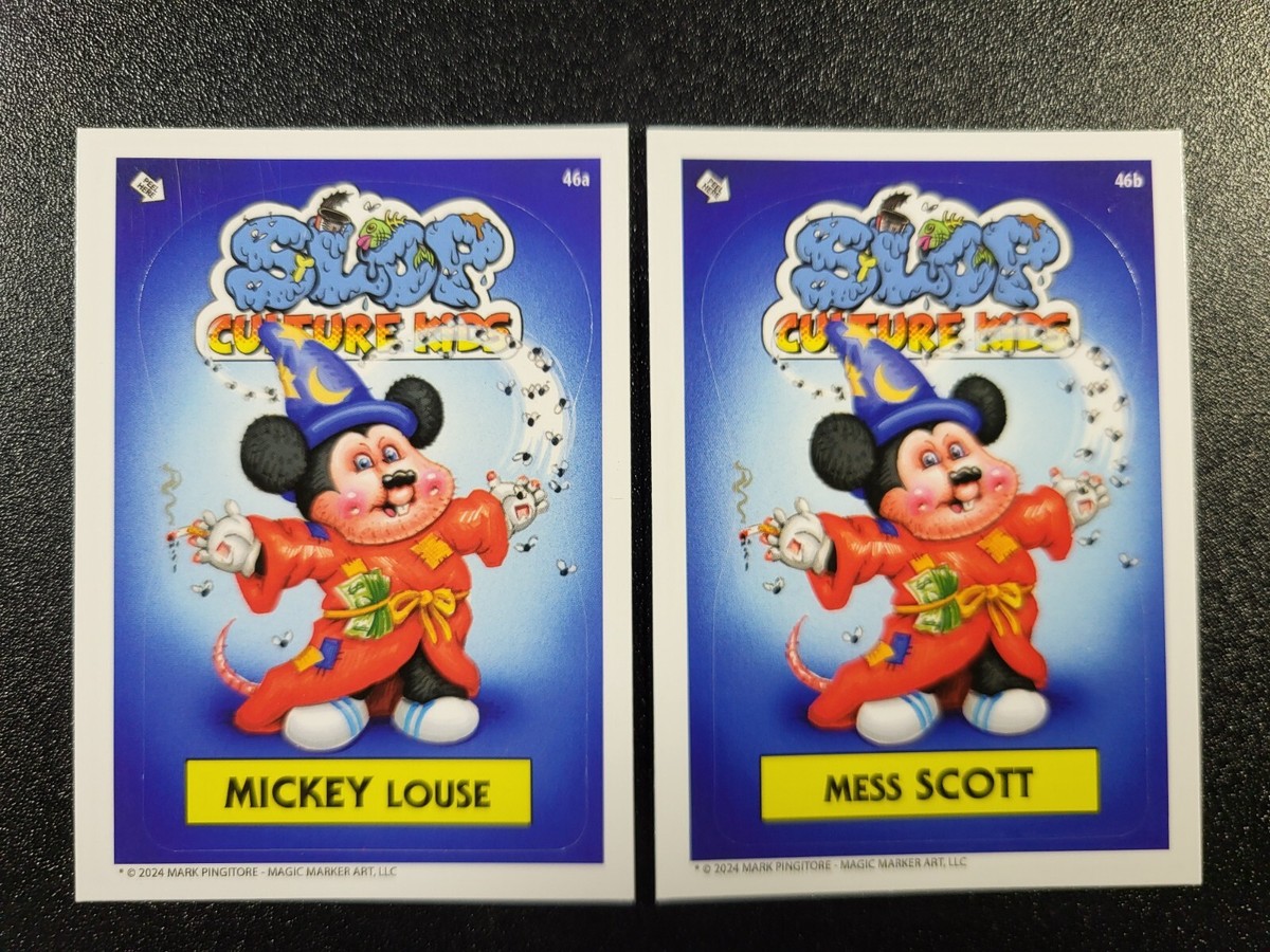 Mickey Mouse Fantasia Disney Slop Culture Kids Card Set Garbage
