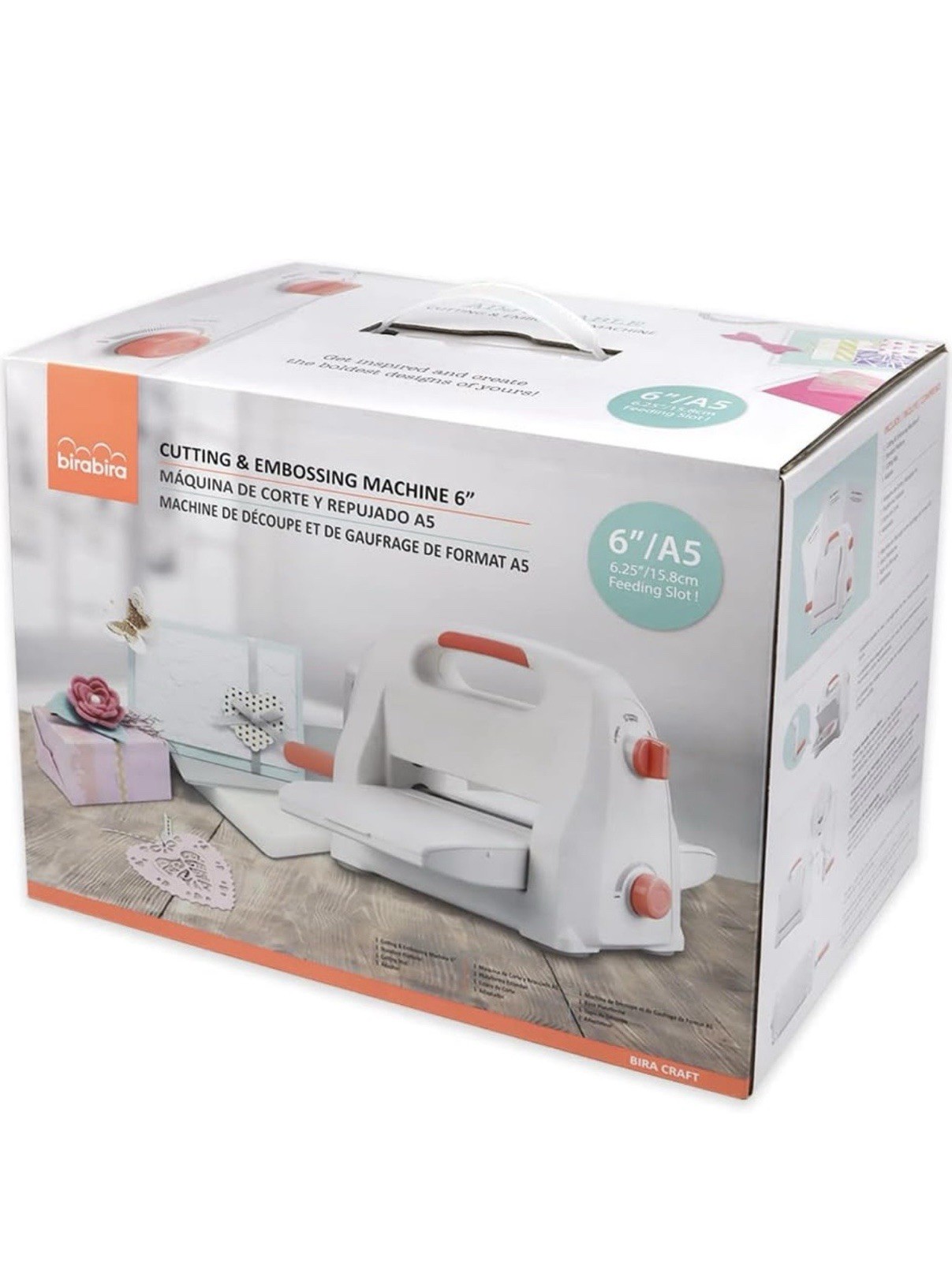 Birabira Cutting & Embossing machine 6”/A5 Crafts Magnetic Plataform