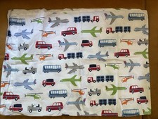 Pottery Barn kids transportation pillowcases lot of 2 preowned
