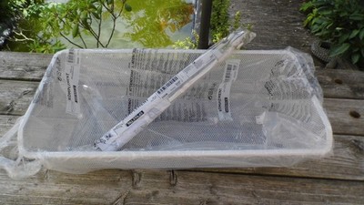 Ikea Komplement 102.573.11 - Netzdrahtkorb mit Auszugsschiene - weiß -68 x 34 cm