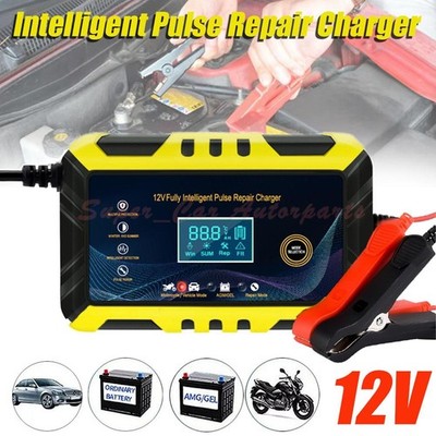 Car Battery Charger Heavy Duty 12V/6A Smart Automatic Intelligent Pulse Repair
