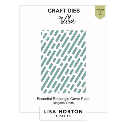 Lisa Horton Crafts Essential Inserts Coverplate Dies-Diagonal Dash - 5A002F0F-1G