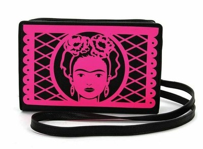Frida Kahlo Handbag Purse Artist Mexicana Papel Picado Art Book Crossbody Gift
