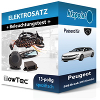 Towtec E-Satz 13Polig Fahrzeugspezifisch Passend für Peugeot 508 Break SW NEU