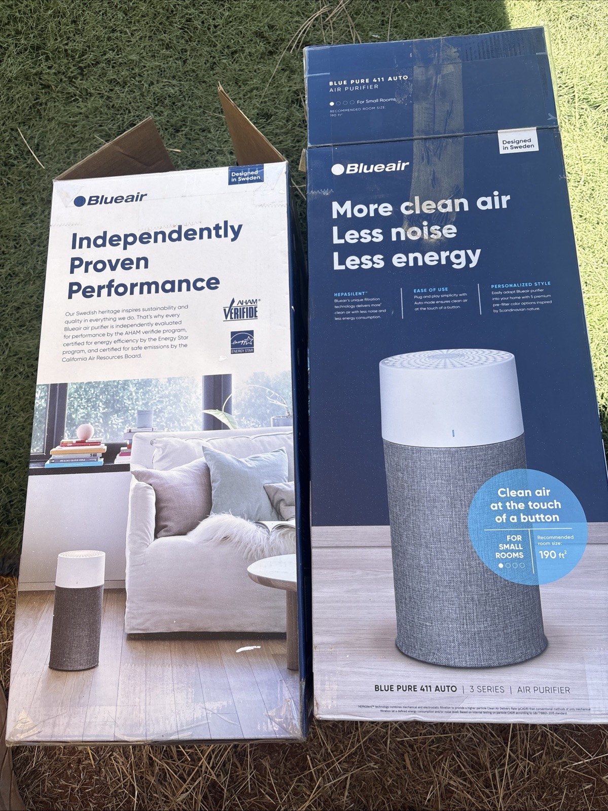 Blueair Blue Pure 411a Max Air Purifier - White (A70) Two Units Lightly Used