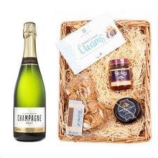 Adnams Wine Hamper with Brut Champagne 12.5% & Gourmet Treats