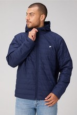 NWT Fabletics Men's The Commuter Light Fill Jacket Deep Navy Medium 145