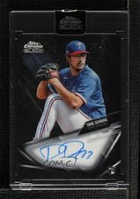 2021 Topps Chrome Black Chrome Black Auto Dane Dunning #CBA-DD Auto 1e0a