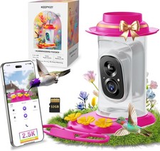 Smart Hummingbird Feeder with Camera , AI Identify, Instant Notific