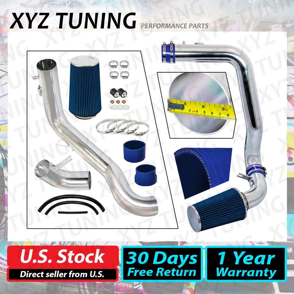 3.25" BLUE JDM Cold Air Intake Induction Kit + Filter For 08-12 Accord 3.5L V6