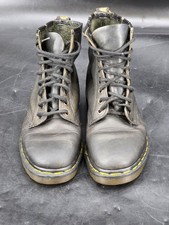 Vtg Dr Doc Martens Air Wair England 1460 Leather Combat W's 8 M's 10