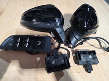 WING MIRROR RH AUDI A4 MK5 (B9) 2015 On BLACK Door Mirror PASS AND DRIVERS SET