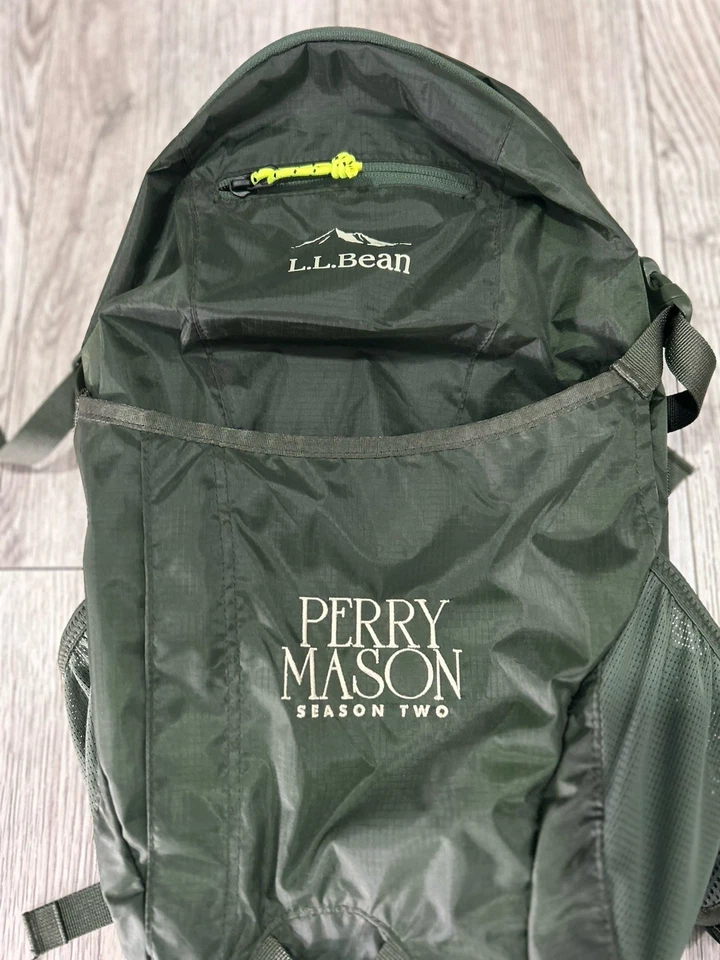 L.L.Bean Stowaway Day Pack Green 20L Backpack Hiking Perry Mason Cast Crew Swag - Image 2 of 4