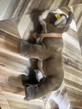 Steiff Berta Cow Bell Brown Dairy Jersey Vintage Stuffed Animal 13” Rare!
