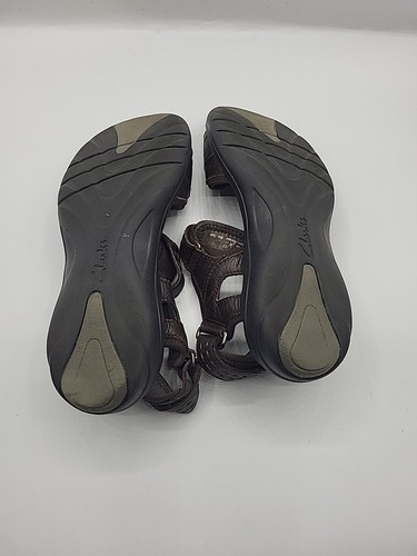 Clarks Womens Cushion Bed Sandals Hook and Loop Close Size 6 M - Picture 5 of 6