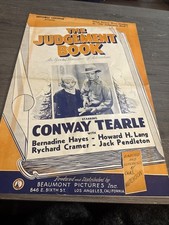 1935 The Judgement Book Pressbook (A)
