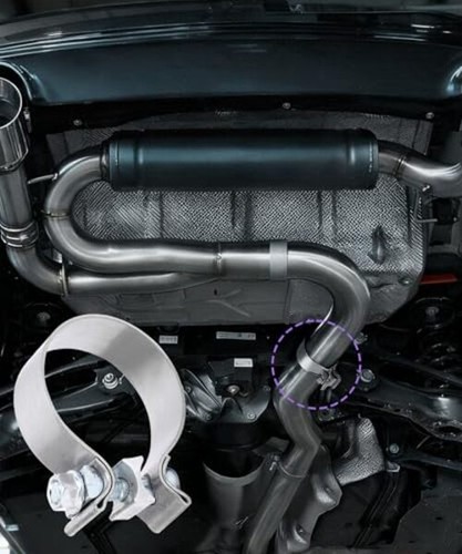 Exhaust Clamp,Car Accessories 1.75",2",2.5",,3.5" Stainless Steel Narrow 3" - Picture 6 of 6
