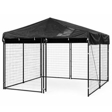 Outdoor Dog Kennel Cover 10x10 FT   600D Heavy Duty Waterproof  UV-Resist