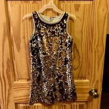 Lavender Girl  s Sequins Dress Size 7/8 Purple and Silver party dress