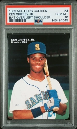 1989 Mother's Cookies #3 Ken Griffey Jr PSA 10 Gem Mint Fresh Grade
