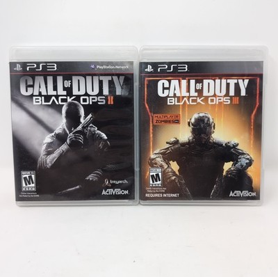 Call of Duty: Black OpsII 2 & III 3 (Sony PlayStation 3 PS3, 2015) Bundle Lot