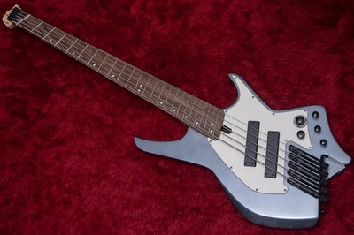 Electric Bass Guitar Hex NB505 Gunmetal Gray Headless 5 Strings with Gig Bag