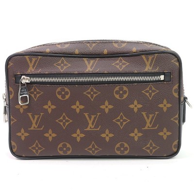 Louis Vuitton M42838 Pochette Kasai Monogram Macassar Wristlet r50_0603