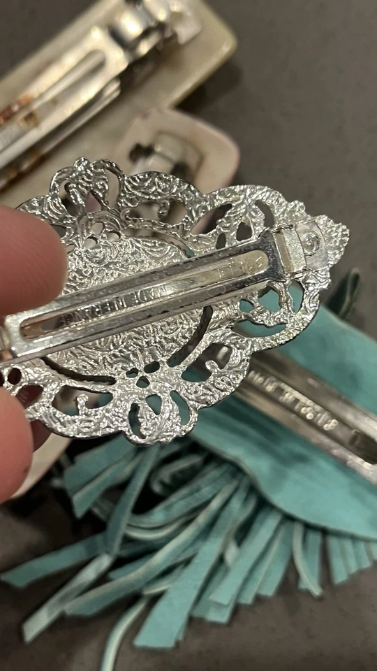 Винтажный лот РЕДКАЯ5 Laurel Burch 80 женщин заколки смесь кожи латуни из нержавеющей стали  - Изображение 4 из 4