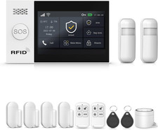 Smart Wireless Home Alarm System with 4G Alerts, Alexa Google Home Compatible