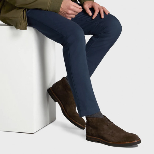 Eroi cinesi da uomo su misura. Pantaloni cinesi classici, smart casual in cotone. - Foto 9 di 39