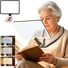 5X Full Page Rechargeble Magnifying Glass with Light Hands Free for Reading