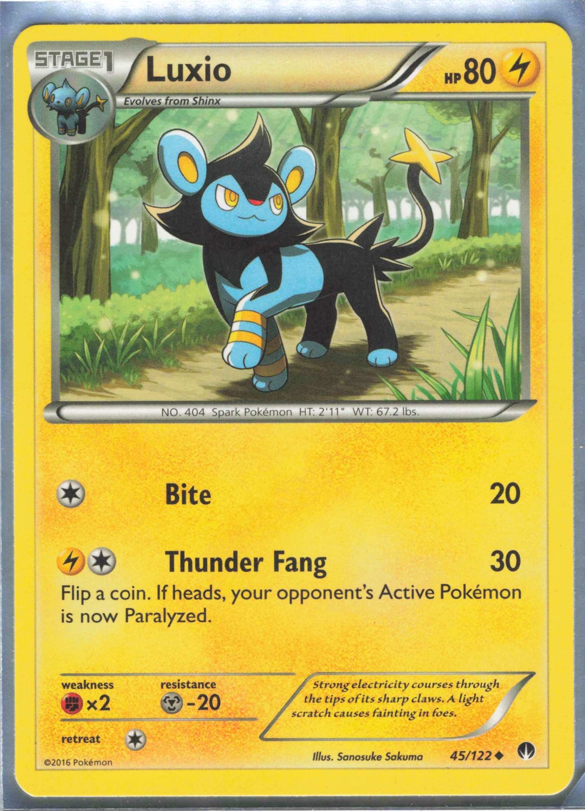 Luxio Uncommon XY - BREAKpoint 45/122 LP