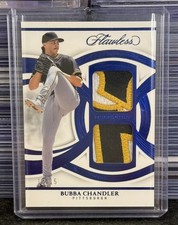 2025 Panini Flawless Bubba Chandler Sapphire Dual Patch Prospect /15 Pirates 