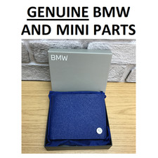 GENUINE BMW Blue Leather Wallet with Coin Pocket. BNWT. GIFT, DAY.  31A2