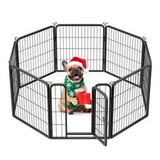 Dog Playpen for Indoor, Outdoor,Yard, RV Camping, 24 inch 8 Panels Dog Play P...