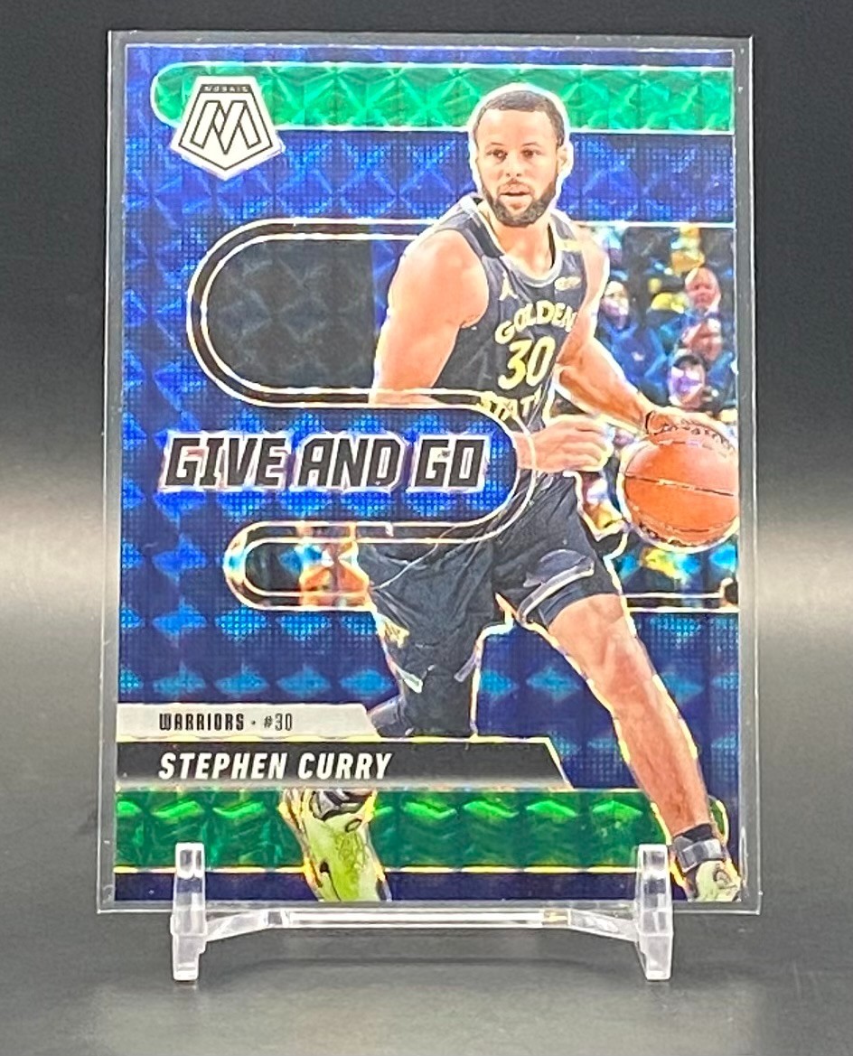 【超レア】STEPHEN CURRY MOSAIC PANINI 2024-25 Panini Mosaic Stephen Curry Give and Go Green Mosaic Prizm