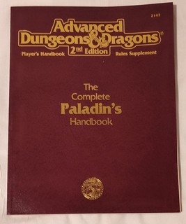 (TSR #2147) AD&D 2nd Ed. The Complete Paladin's Handbook Original (N.Mint)