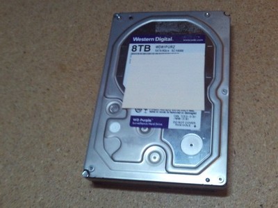 (Functional, 70 BAD SECTORS) 8TB WD Purple 3.5'' SATA Hard Drive, WD81PURZ