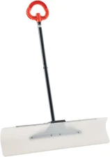 Snow Pusher, 36 Inch Wide Push Snow Shovel Plow for Driveway, Sidewalks and Door