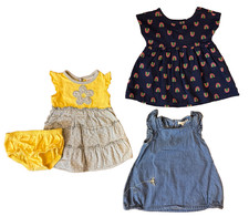 Baby Girl Clothes 0/3 Months Summer Dresses Bloomers Lot Outfits Flower Rainbow
