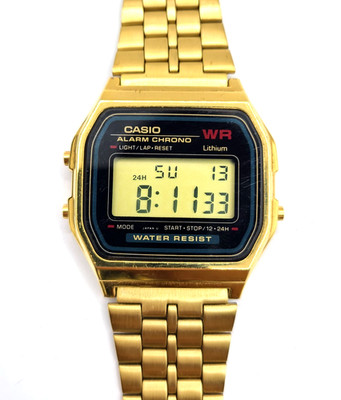 Casio Vintage Style Gold Watch Model A159WGE Module 593
