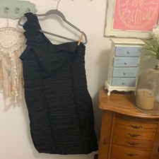 Wishes Wishes Wishes One shoulder little black dress size 20 never worn