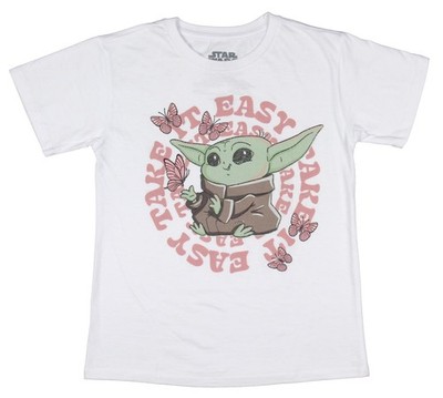 Star Wars Girls Grogu Take It Easy T-shirt White XL