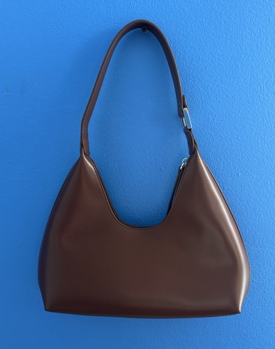 Petite Sinone Genuine Leather Shoulder Bag Brown NEW - Picture 1 of 9
