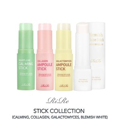 RIRE Collagen Stick Brightening Stick Blemish Stick Calming Stick 4-Typen Sticks