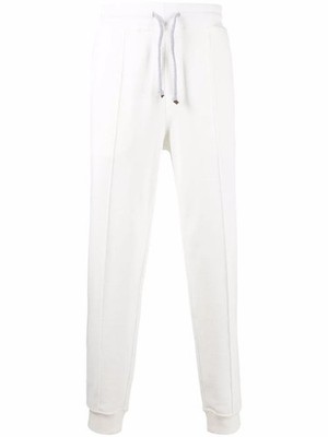 BRUNELLO CUCINELLI MEN'S OFF-WHITE DRAWSTRING JOGGER PANTS MSRP $820
