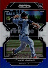 2022 Panini Prizm Jovani Moran #24 Red/White/Blue Prizm Minnesota Twins 2H
