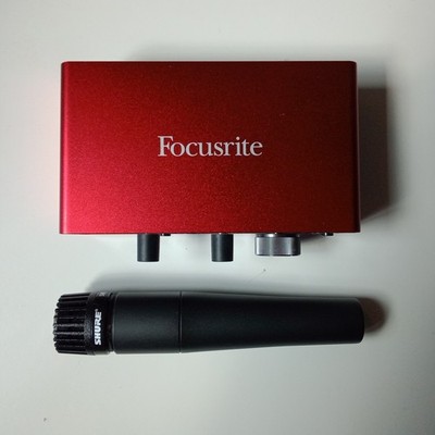 Focusrite Scarlett Solo 3rd Gen Audio Interface & Shure SM57 XLR Microphone