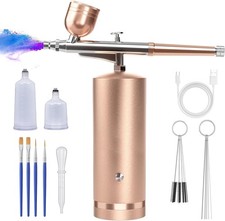 Rechargeable Cordless Airbrush-Kit Compressor with Hose for Painting Nail Art