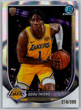 2025-26 Bowman Basketball ADOU THIERO RC #BCV-36 Chrome Lava Refractor /399
